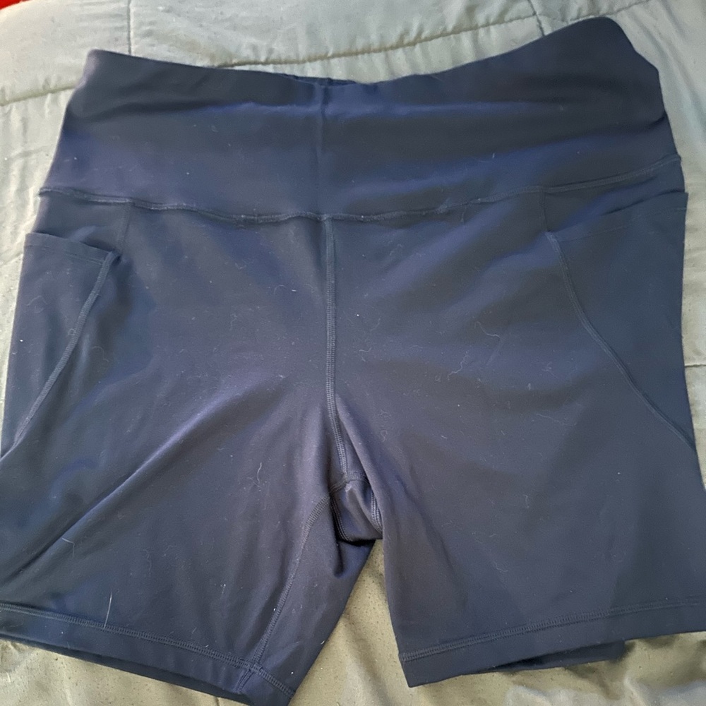 Women's Navy Blue Biker Shorts